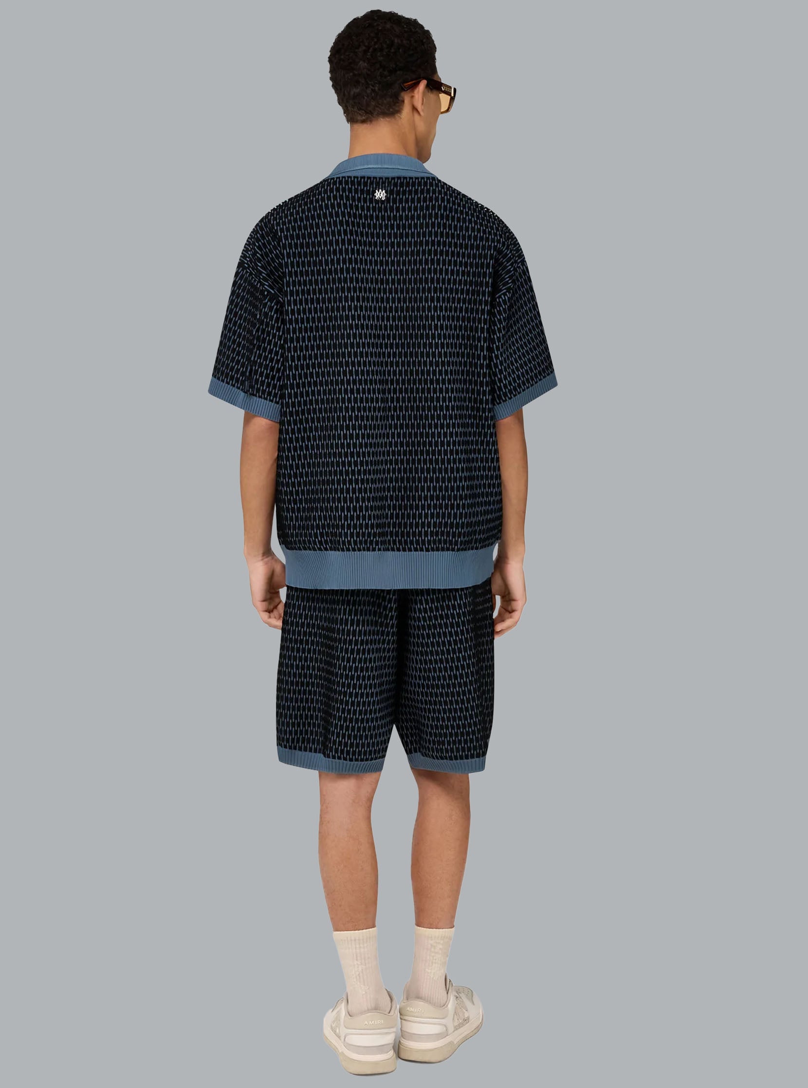 STRIPED POLO BLUE