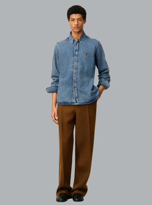 AMI DE COEUR DENIM SHIRT BLUE