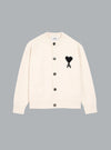 ADC FELTED WOOL CARDIGAN OFF WHITE