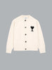 ADC FELTED WOOL CARDIGAN OFF WHITE
