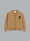 ADC FELTED WOOL CARDIGAN DARK BEIGE