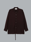 Back Slit Burgundy