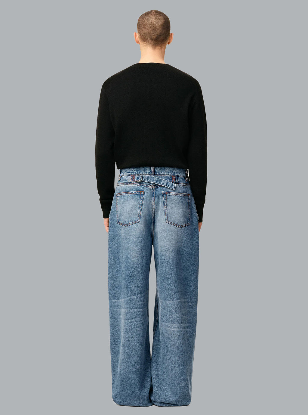 WIDE FIT JEANS BLUE