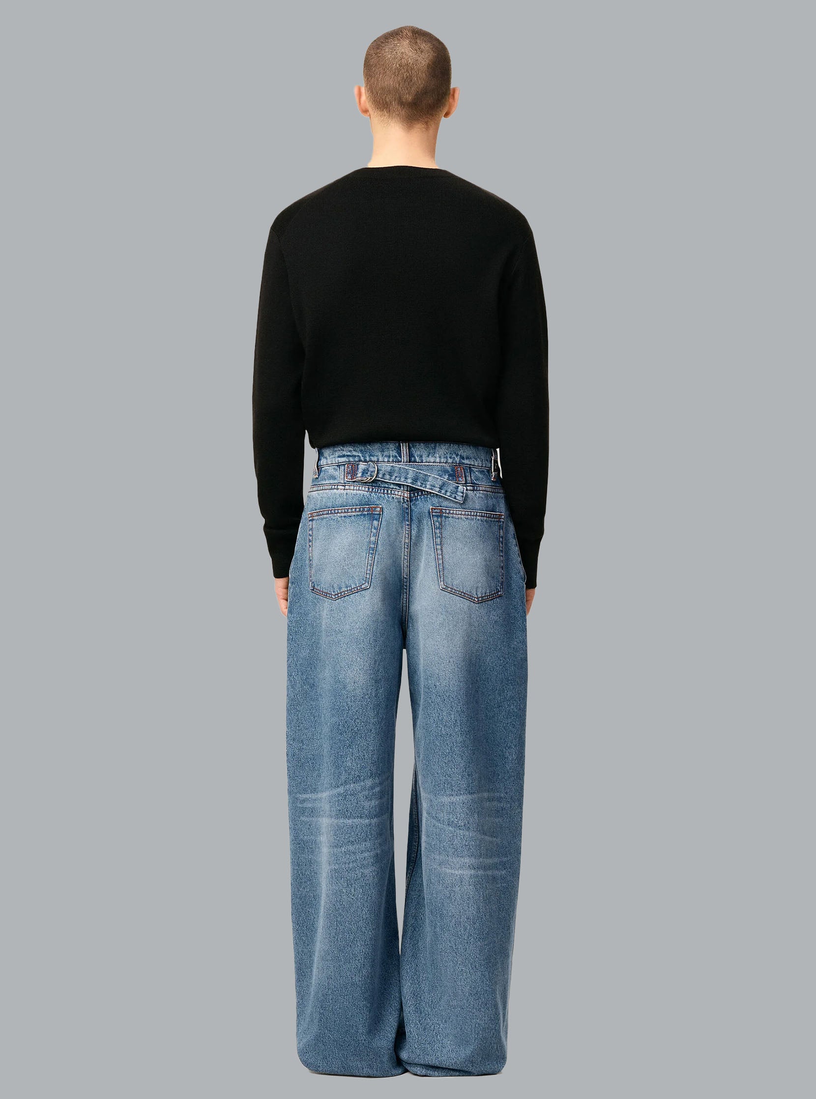 WIDE FIT JEANS BLUE