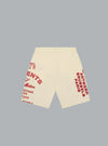 Red Print Off White