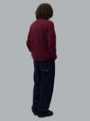 ALL TOGETHER LOGO CARDIGAN BURGUNDY