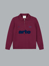 KNIT POLO SHIRT BURGUNDY