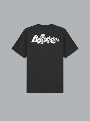 ARTE ANTWERP BLOCK PRINT LOGO T-SHIRT Black