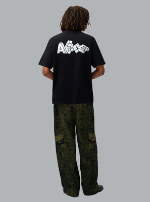 ARTE ANTWERP BLOCK PRINT LOGO T-SHIRT Black