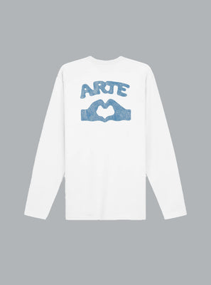 ARTE ANTWERP DIELS STITCH LOGO LONG SLEEVE T-SHIRT White