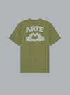 ARTE ANTWERP DIELS STITCH LOGO T-SHIRT Green