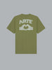 DIELS STITCH LOGO T-SHIRT GREEN