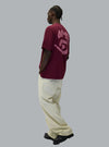 ARTE ANTWERP EYE PRINT LOGO T-SHIRT Burgundy
