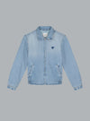 HEART LOGO DENIM JACKET LIGHT BLUE