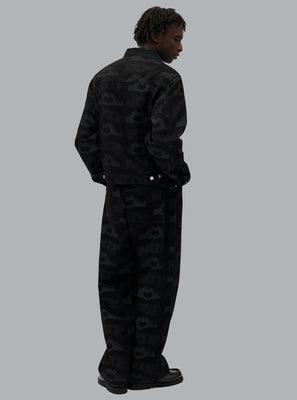Heart Printed Black Dessin
