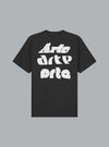 MULTI ARTE PRINT LOGO T-SHIRT BLACK