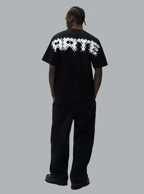 ARTE ANTWERP PIXEL BACK LOGO T-SHIRT BLACK