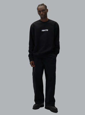ARTE ANTWERP ARTE PIXEL LOGO SWEATER BLACK