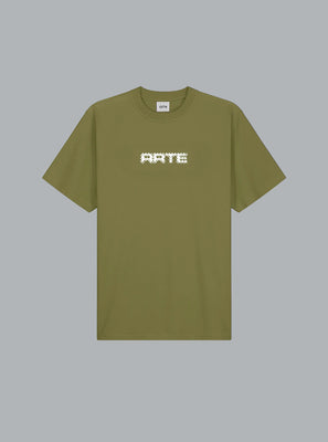 ARTE ANTWERP ARTE PIXEL LOGO T-SHIRT Green