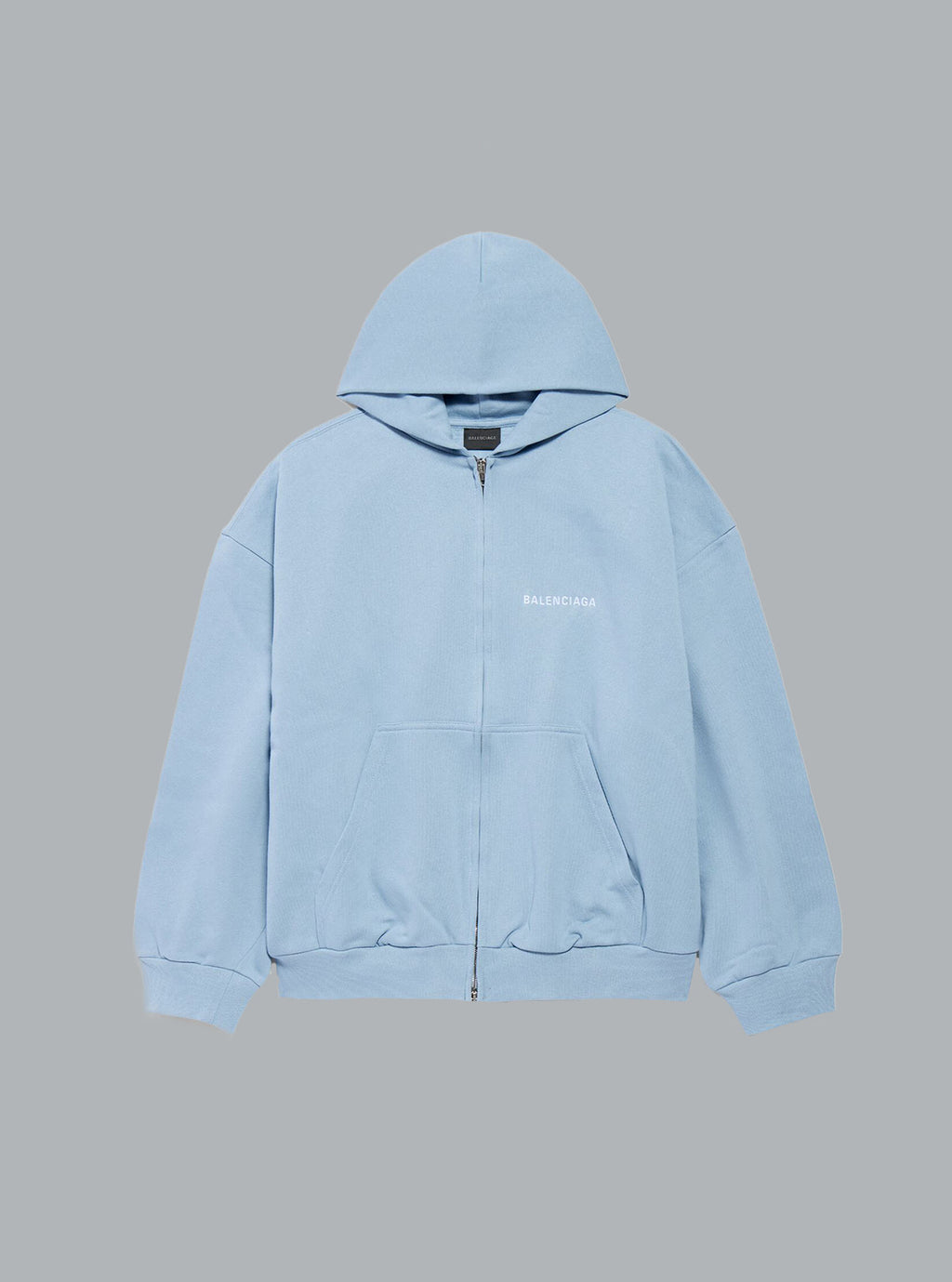 Back Logo Zip Through Hoodie