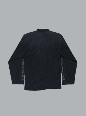 TRANSPARENT TAPE SHIFTED LONG SLEEVE T-SHIRT