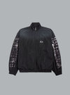 TRANSPARENT TAPE TECHNO COTTON POPLIN TRACK JACKET