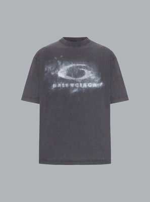 Washed Crayon Loop Logo Medium Fit T-Shirt