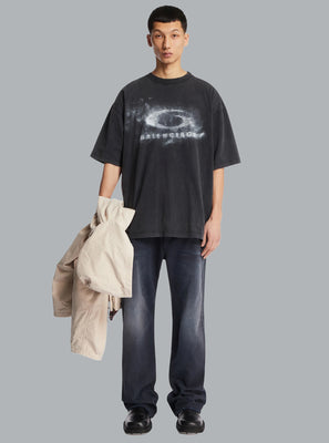 Washed Crayon Loop Logo Medium Fit T-Shirt