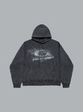 Washed Crayon Loop Logo Oversized Hoodie
