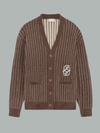 MONOGRAMME CARDIGAN ARMY GREEN