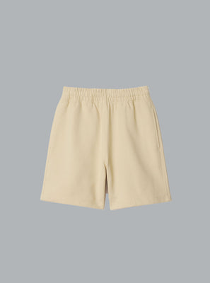 Logo Label Sweatshort Light Beige