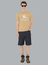 Knight Stamp Cotton T-Shirt