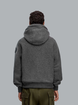 CHILLIWACK FLEECE BLACK LABEL BOMBER JACKET DARK GREY