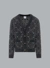 FLUFFY MONOGRAM CARDIGAN