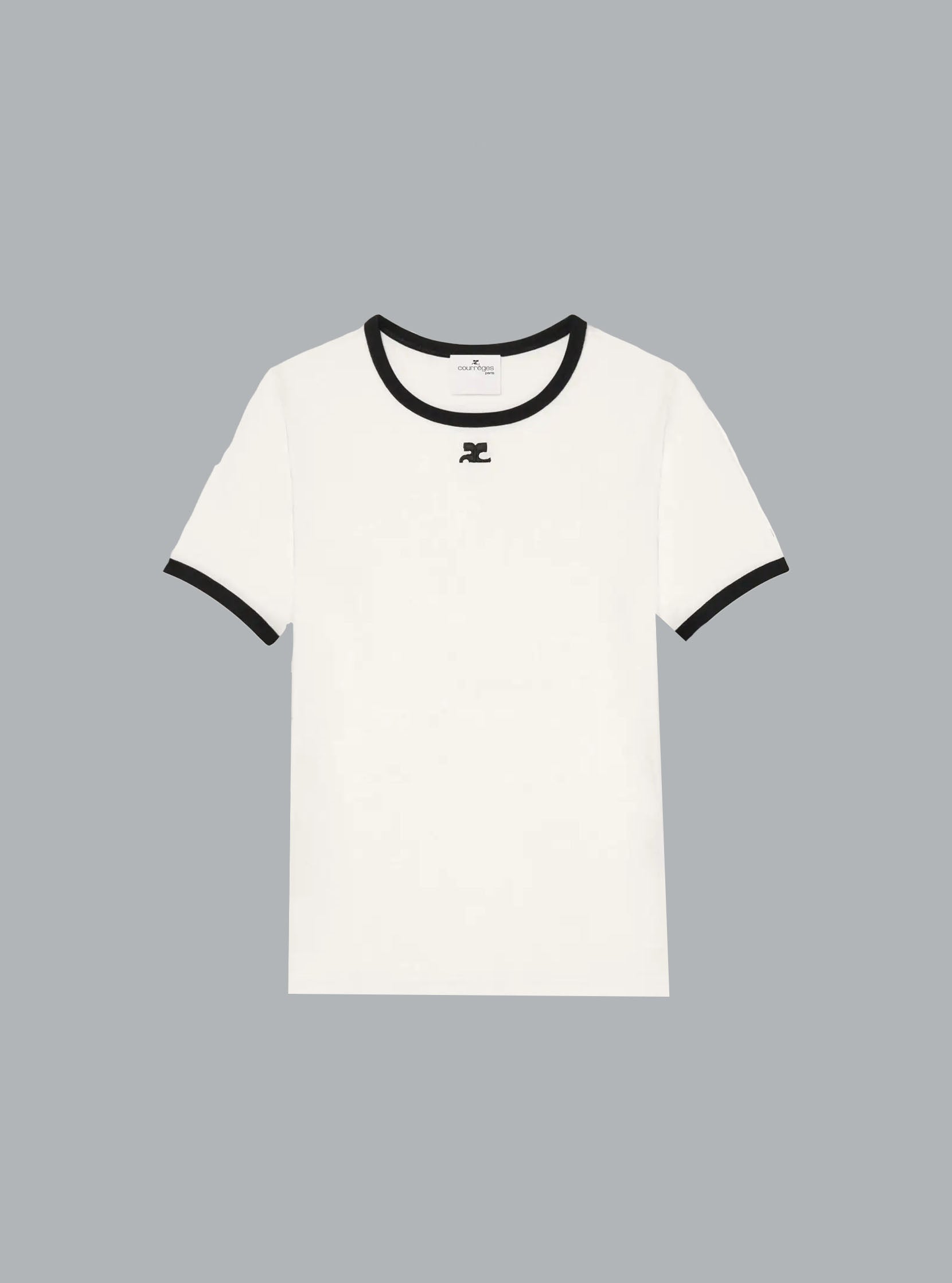 T-SHIRT HERITAGE WHITE/BLACK