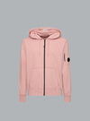 Diagonal Raised Fleece Lens Rose