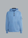 Diagonal Raised Fleece Lens Light Blue