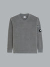 CHENILLE COTTON LENS CREWNECK DARK GREY