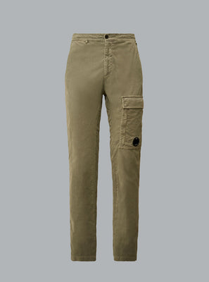 C.P. COMPANY CORDUROY CARGO PANTS Olive Green