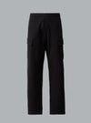 C.P. COMPANY DIAGONAL RAISED FLEECE CARGO SWEATPANTS Black