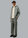 C.P. COMPANY DIAGONAL RAISED FLEECE CARGO SWEATPANTS Dark Grey