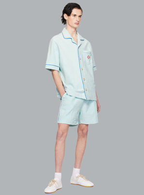 Towelling Monogram Light Blue
