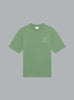 Le T-shirt slogan kalligrafie LICHTGROEN