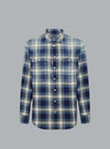 D2 Washed Check Blue Dessin