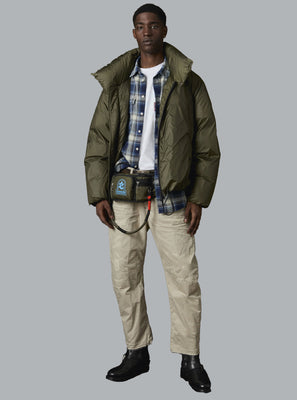 D2 Washed Check Blue Dessin