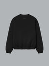 90'S FIT LOGO SWEATER JET BLACK