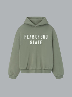 90'S FIT LOGO HOODIE GREEN