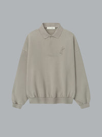 Klassieke polo trui met geborduurd logo