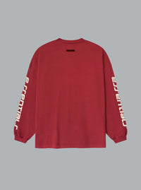 T-shirt met lange mouwen en logo in jaren 90-stijl