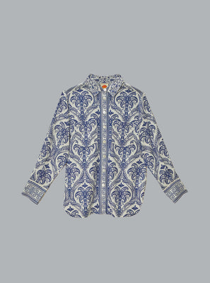 Blue Tropical Cameo Blue Dessin